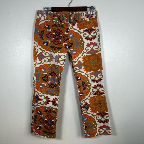 J. Crew Pants - Vintage J.Crew Curvy Colorful Floral Patterned Pants